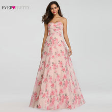 Load image into Gallery viewer, Ever Pretty Elegant Evening Dresses Long A-Line Off Shoulder Floral Print Chiffon Formal Party Gowns Women Robe De Soiree 2020