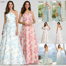 Load image into Gallery viewer, Ever Pretty Elegant Evening Dresses Long A-Line Off Shoulder Floral Print Chiffon Formal Party Gowns Women Robe De Soiree 2020
